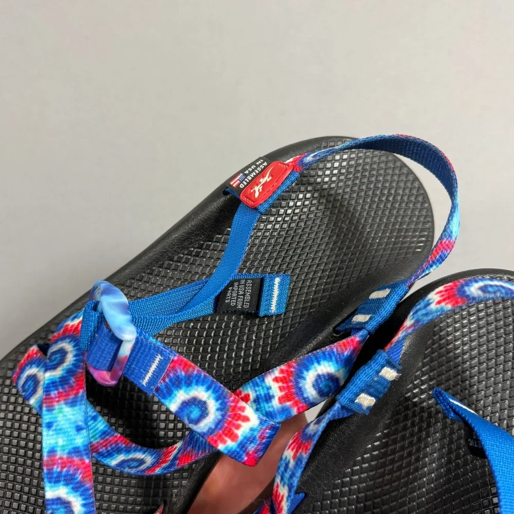 Chaco Sandals Men 13 Blue Tie Dye Z/1 Classic Sport Strappy Assembled in USA